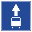 Дорожный знак 5.14 «Полоса для маршрутных транспортных средств» (металл 0,8 мм, II типоразмер: сторона 700 мм, С/О пленка: тип Б высокоинтенсив.)
